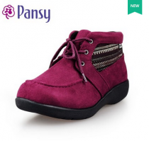 Pansy新款日本秋冬女雪地靴短靴 1470